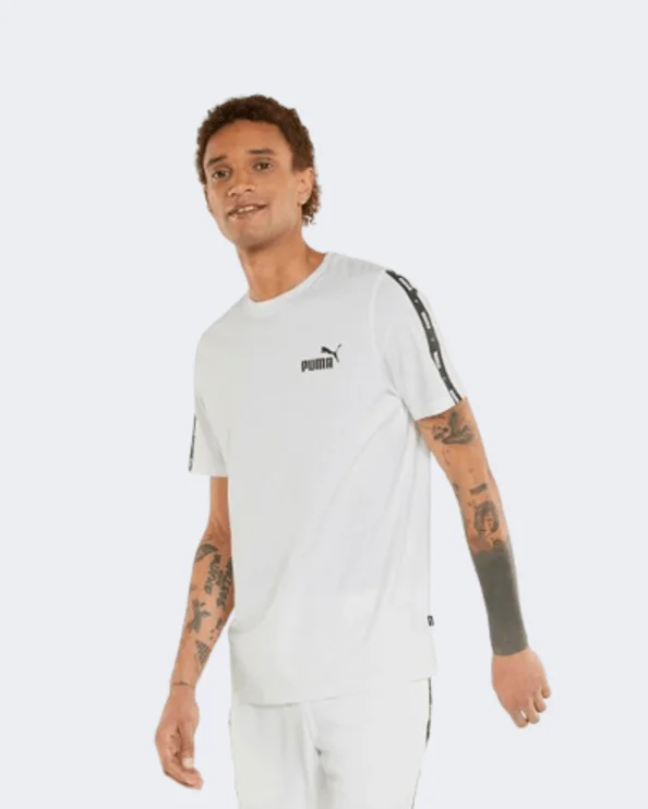 Puma Essentials+ Tape Men Lifestyle T-Shirt White