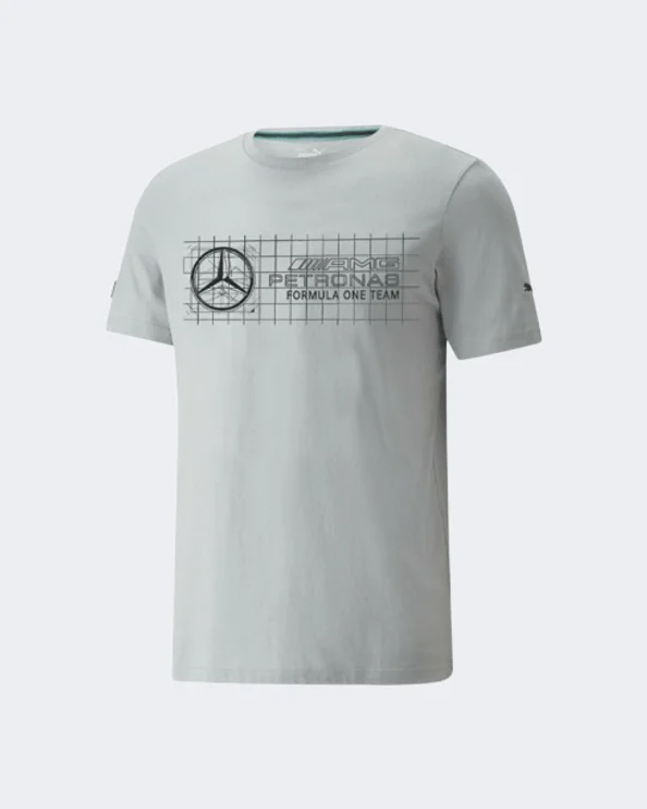 Puma Mercedes F1 Logo Men Lifestyle T-Shirt Silver