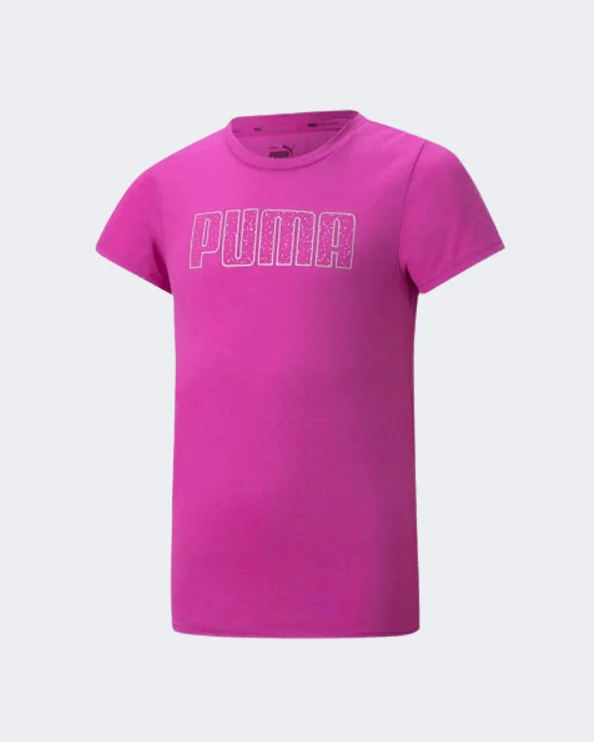 Puma Runtrain Girls Lifestyle T-Shirt Deep Orchid