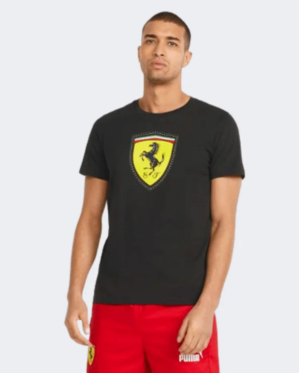 Puma Scuderia Ferrari Race Color Shield Men Lifestyle T-Shirt Black