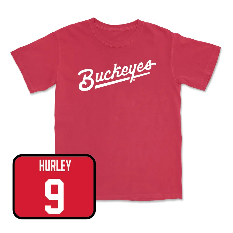 Red Men's Volleyball Script Tee  - Daniel Hurley