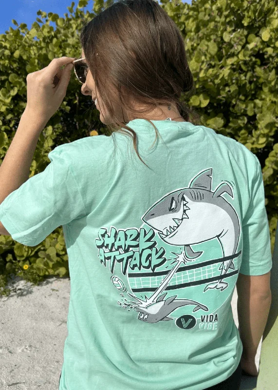 Shark Attack Volleyball Tee