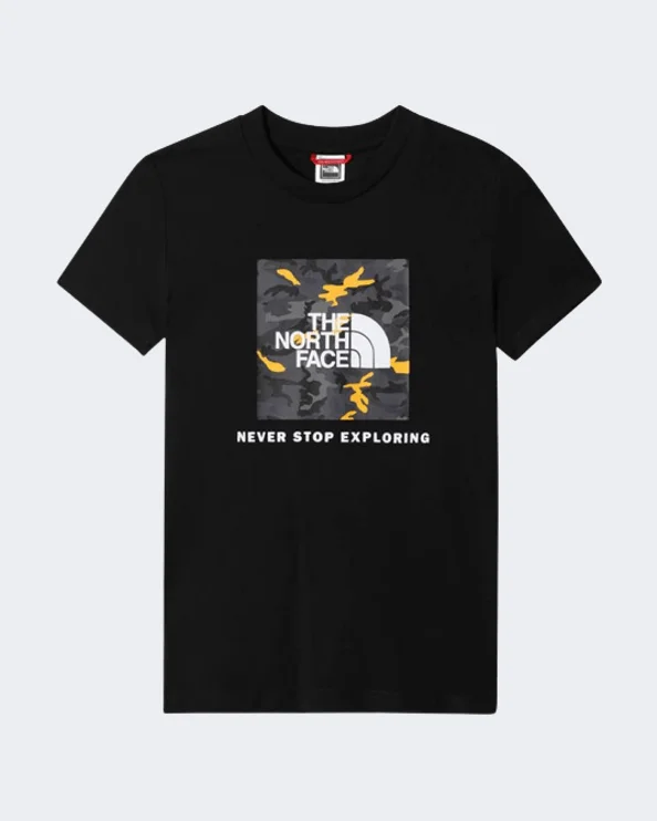 The North Face Box Boys Lifestyle T-Shirt Black Camo