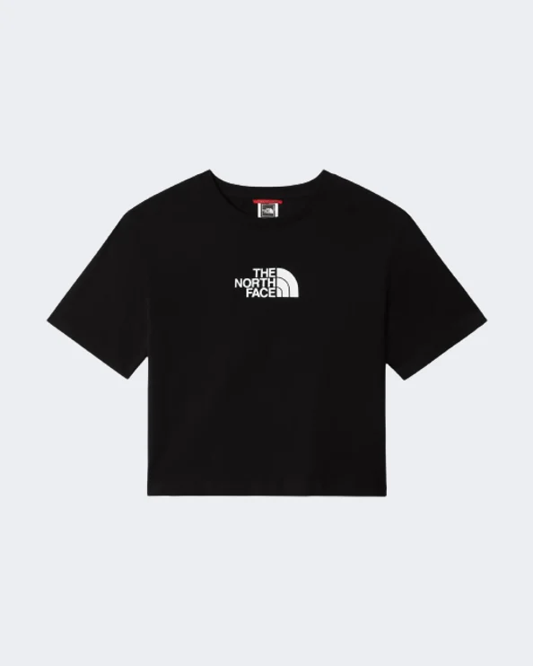 The North Face Cropped Graphic Girls Lifestyle T-Shirt Black