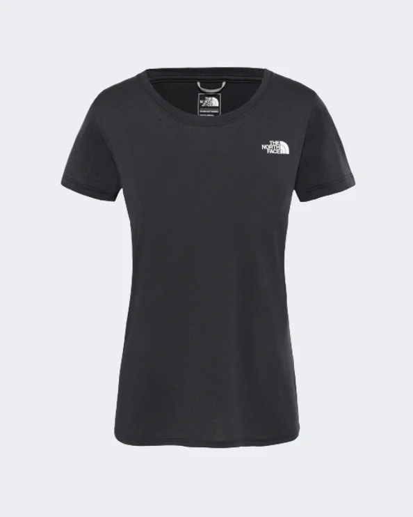 The North Face Reaxion Amp Crew Women Hiking T-Shirt Black Heather