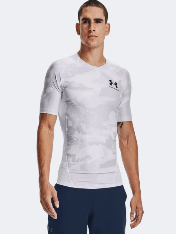 Under Armour Iso-Chill Compression Printed Men Training T-Shirt White/Black