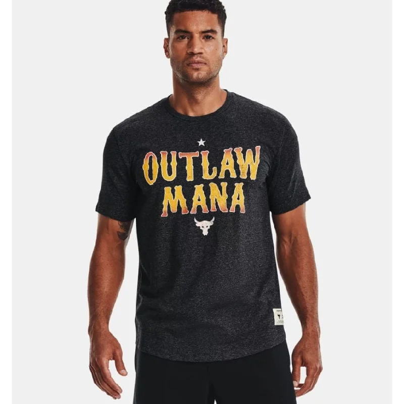 Under Armour Project Rock Outlaw Men Training T-Shirt Black/White