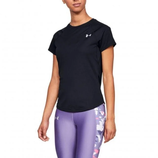 Under Armour Speed Stride Short Sleeve Women Running T-Shirt Black Ua1326462-001