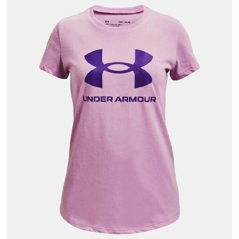 Under Armour Sportstyle Graphic Girls Training T-Shirt Purple