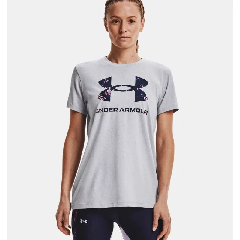 Under Armour Sportstyle Graphic Women Training T-Shirt Grey/Navy