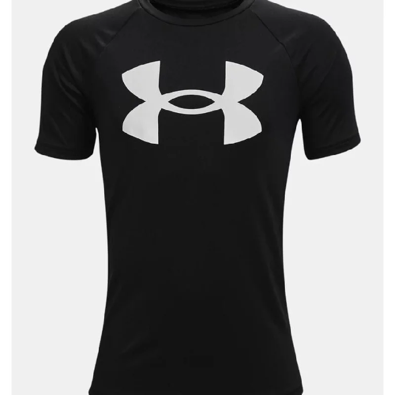 Under Armour Tech™ Big Logo Boys Training T-Shirt Black/White