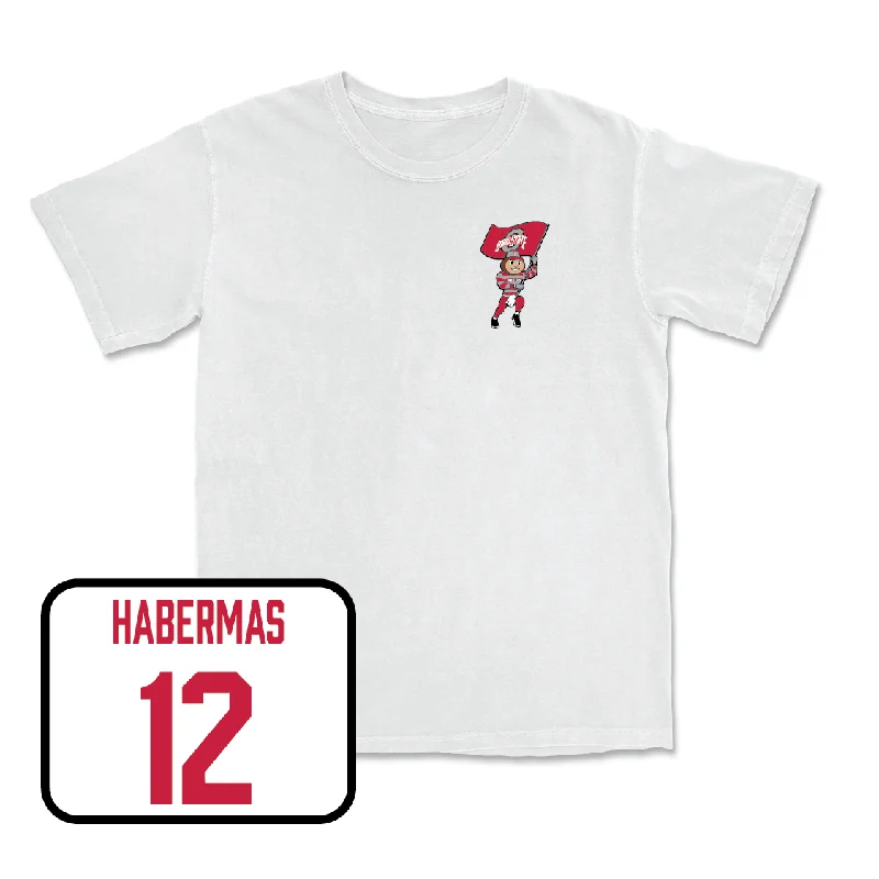 Men's Volleyball White Brutus Comfort Colors Tee - Nathan Habermas