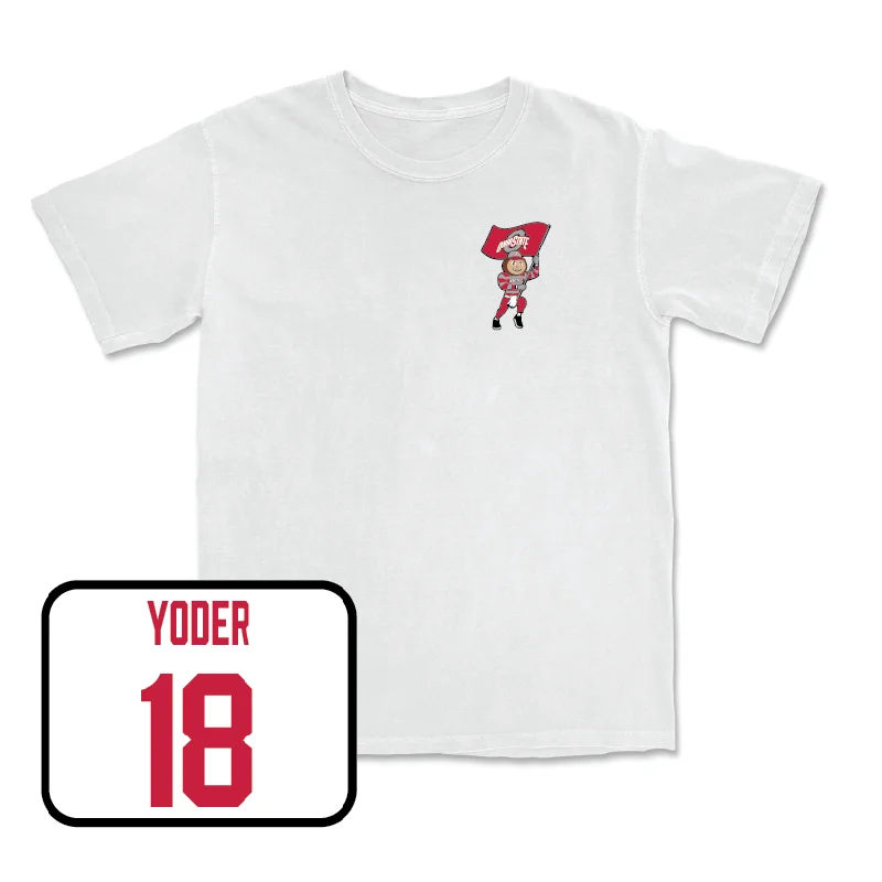 Women's Volleyball White Brutus Comfort Colors Tee  - Abby Yoder