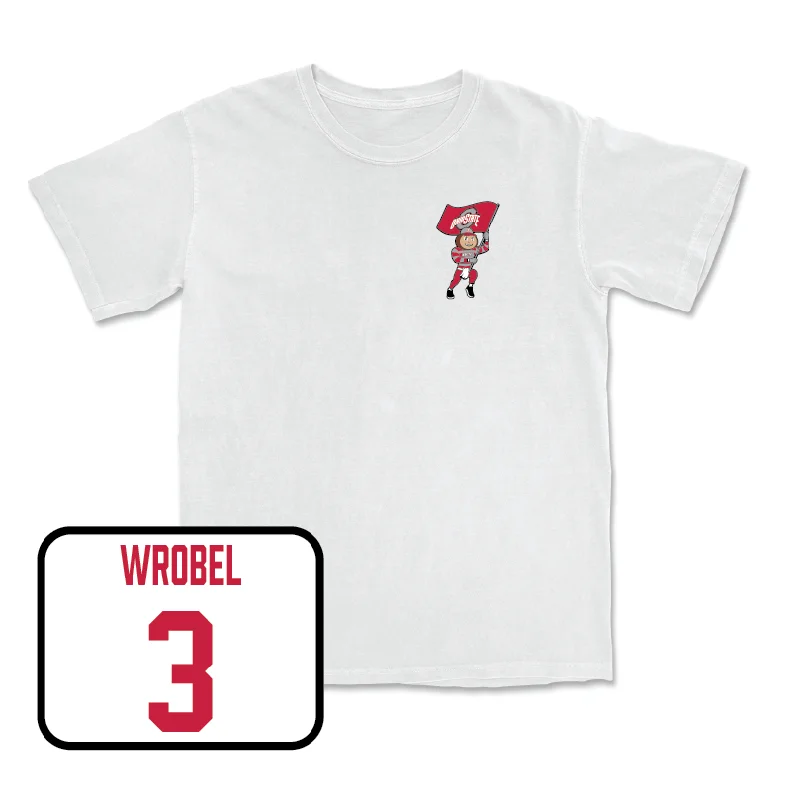 Women's Volleyball White Brutus Comfort Colors Tee - Ella Wrobel