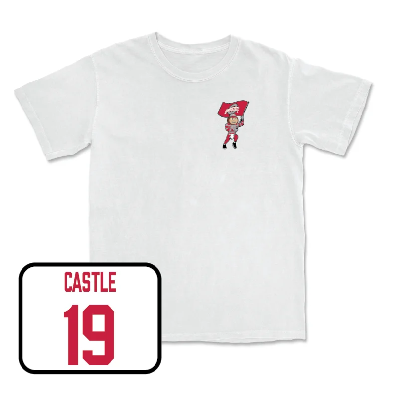 Women's Volleyball White Brutus Comfort Colors Tee - Kaia Castle